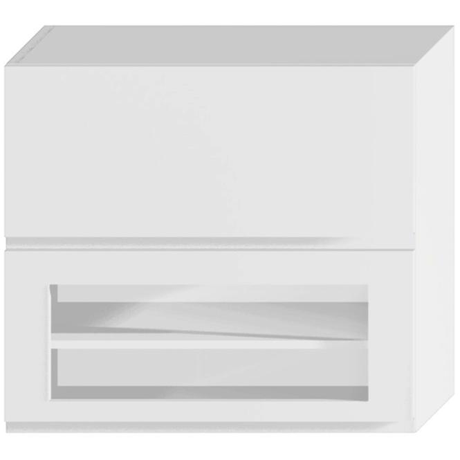 Kuchyňská skříňka Livia W80grf/2 Sd bílá lesk/bílá