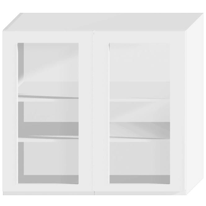 Kuchyňská skříňka Livia Ws80 bílá lesk/bílá