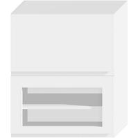 Kuchyňská skříňka Livia W60grf/2 Sd bílá lesk/bílá