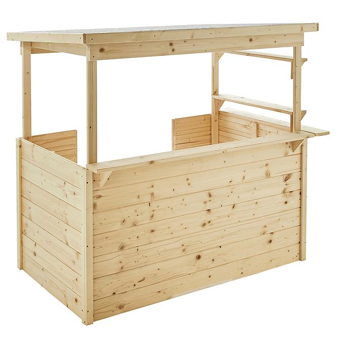 Dřevěný dětský domeček ACCESS 131X82,5X118 cm