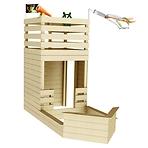 Dřevěný dětský domeček HACKER 133x315x228 cm