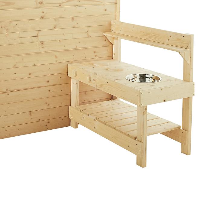 Dřevěný dětský domeček JASMINE 221x127x162 cm