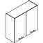 Kuchyňská Skříňka Denis W80su Alu bílý puntík,2