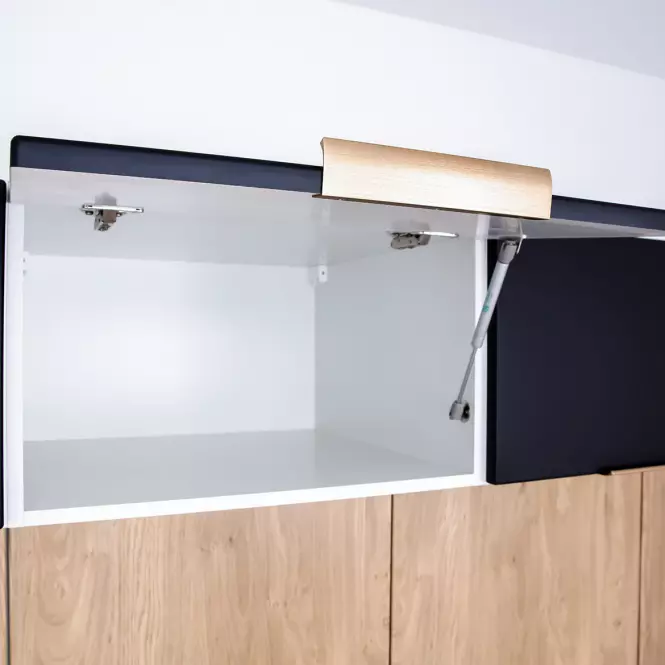 Kuchyňská Skříňka Denis W80grf/2 Sd černá mat continental/bílá,26