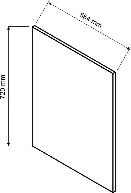 Boční Panel Adele 720x564 bílý puntík