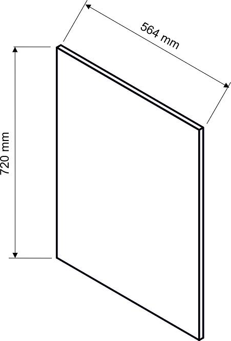 Boční Panel Adele 720x564 bílý puntík,3