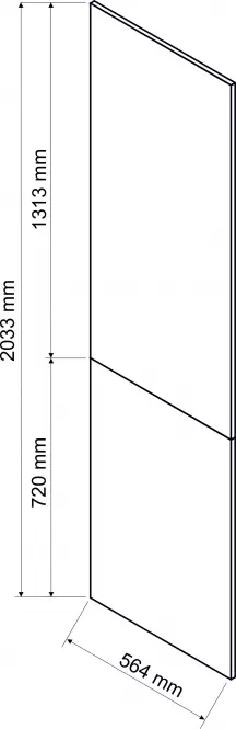 Boční Panel Adele 720 + 1313 Granát Mat