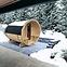 Dřevěná sauna–sud 2.4m + kamna Harvia,3