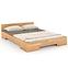 Dřevěná buková postel Skandica Spectrum Nízký 120x200 Přírodní,3