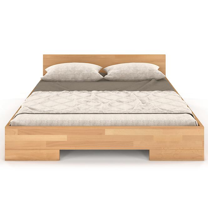Dřevěná buková postel Skandica Spectrum Nízký 140x200 Přírodní,2