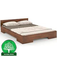 Dřevěná buková postel Skandica Spectrum Nízký 140x200 Ořech