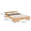 Dřevěná buková postel Skandica Spectrum Nízký 180x200 Přírodní,5