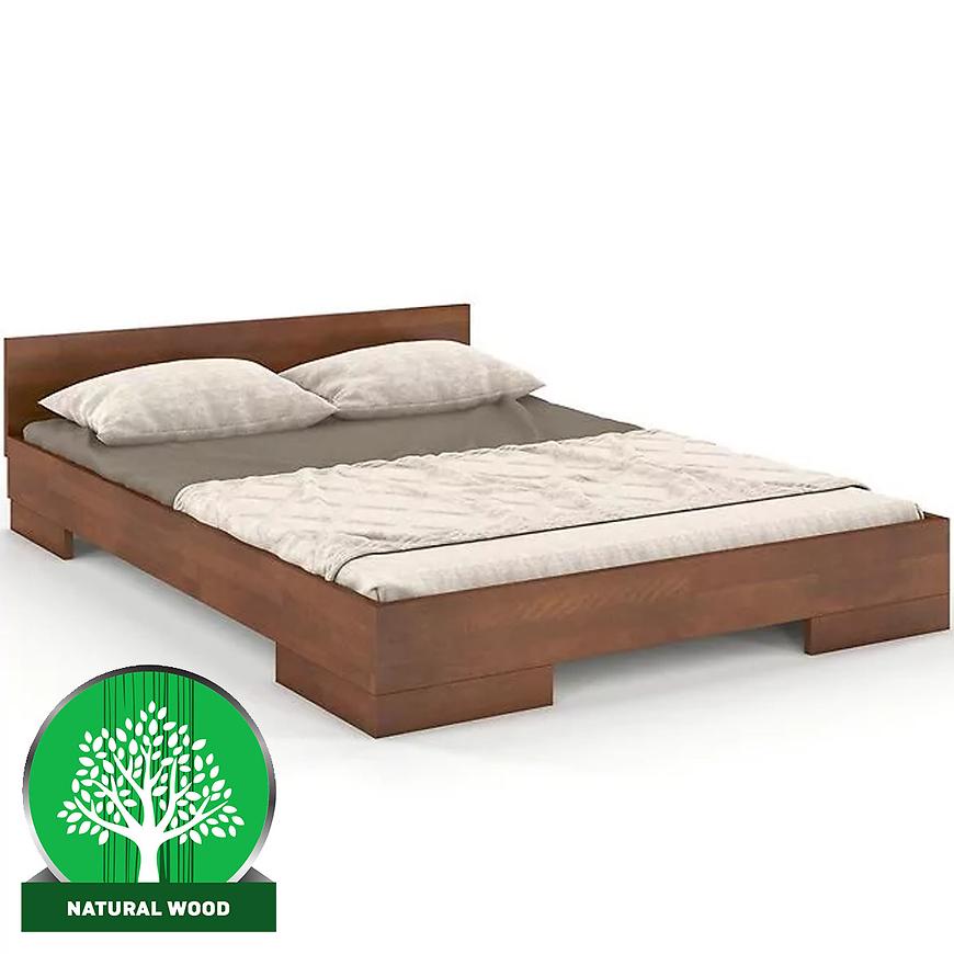 Dřevěná buková postel Skandica Spectrum Nízký 180x200 Ořech