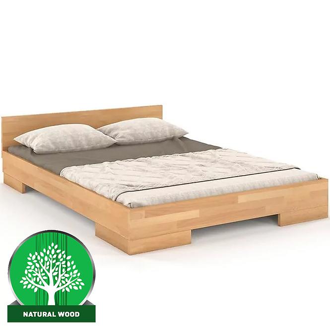 Dřevěná buková postel Skandica Spectrum Nízký 200x200 Přírodní