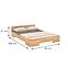 Dřevěná buková postel Skandica Spectrum Nízký 90x200 Přírodní,5
