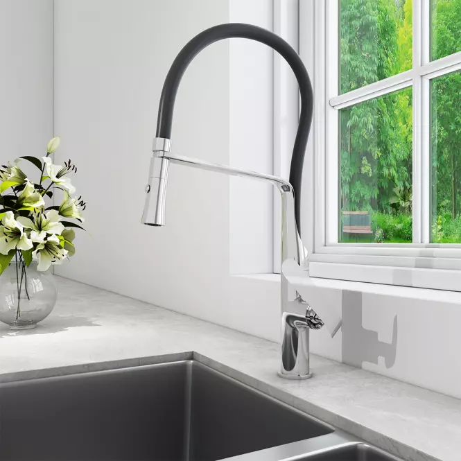 Virtus Black Dřezová Baterie Stojací WNP5690
