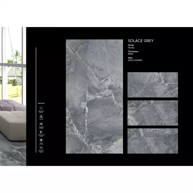 Dlažba Solace Grey 60/60 Rekt.,6