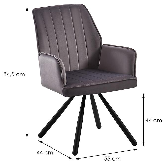 Židle Limassol Ldc 930 Dark Grey    