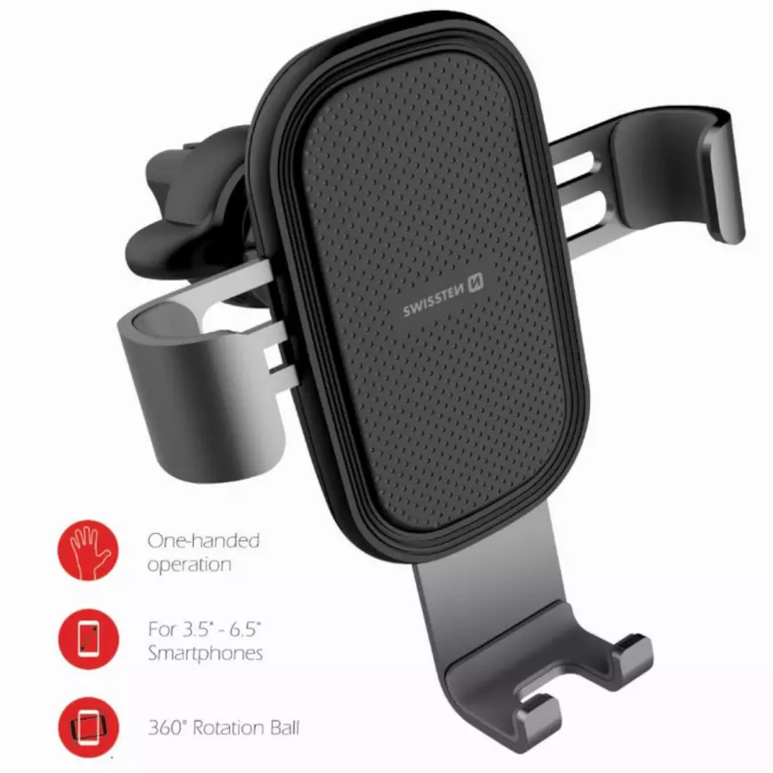 SWISSTEN S-GRIP G1-AV3 držák do ventilace černý