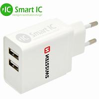 Nabíječka Síťová Swissten Smart IC 2x USB 3.1 A Power   
