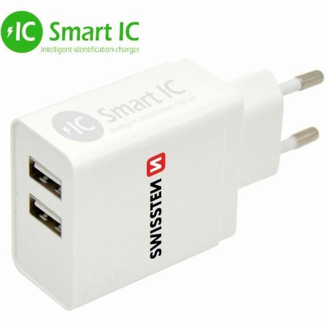 Nabíječka Síťová Swissten Smart IC 2x USB 3.1 A Power   