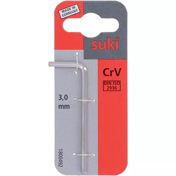 Imbusový klíč - vnitřní šestihran 3,0 mm chrom-vanaddin