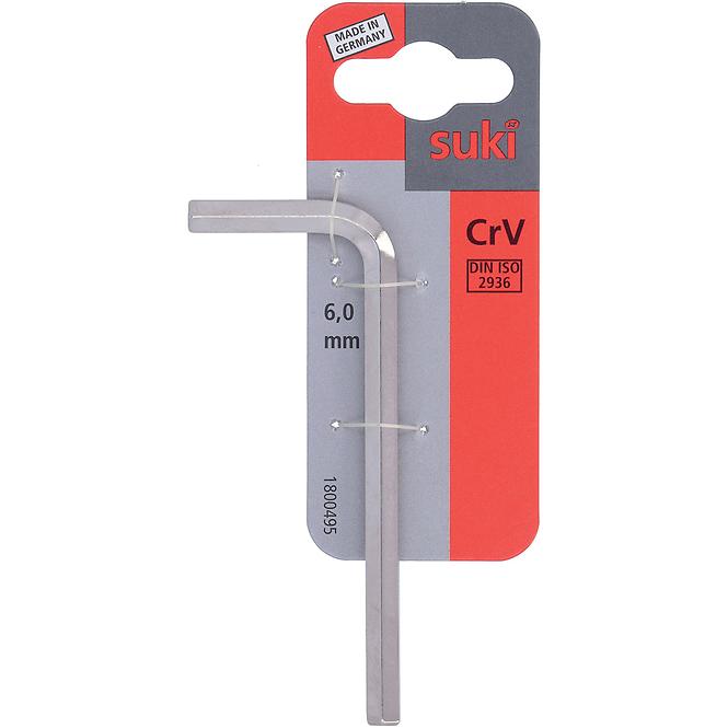 Imbusový klíč - vnitřní šestihran 6,0 mm chrom-vanaddin