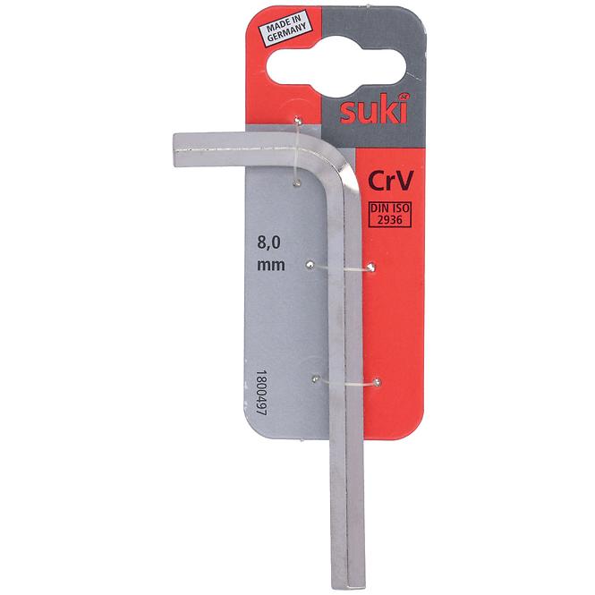 Imbusový klíč - vnitřní šestihran 8,0 mm chrom-vanaddiN