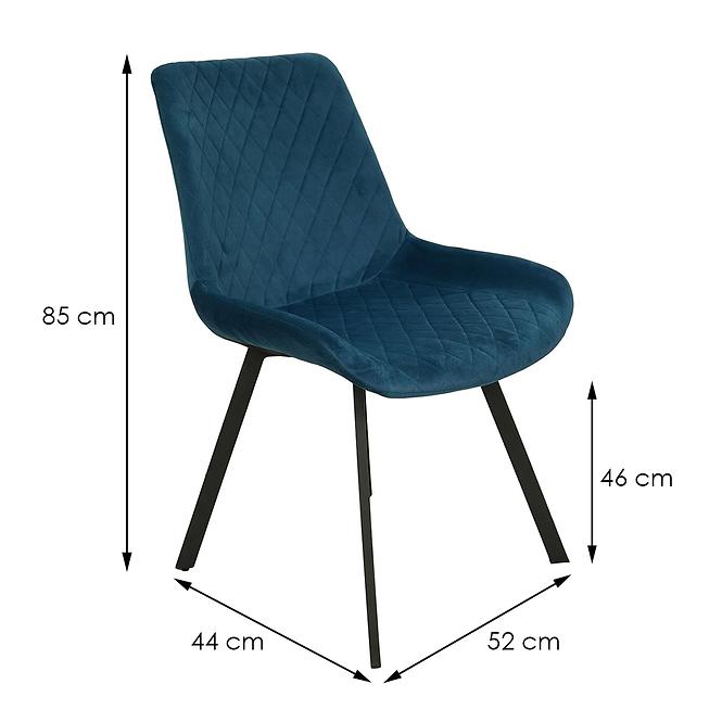 Židle Kansas modrý,2