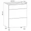 Kuchyňská skříňka Gardena D60S3 White,2