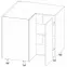 Kuchyňská skříňka Gardena D90N White,2