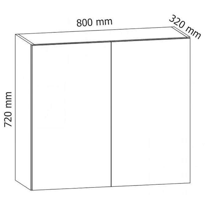 Kuchyňská skříňka Gardena G80C White,4