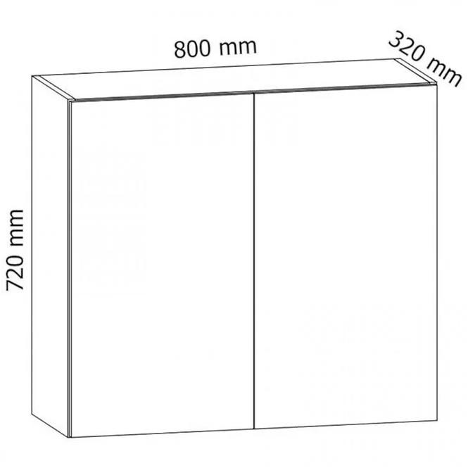 Kuchyňská skříňka Gardena G80 White,2