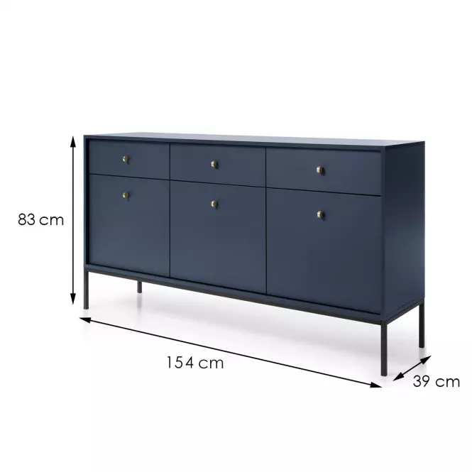 Komoda Mono MKSZ154 tmavě modrá
