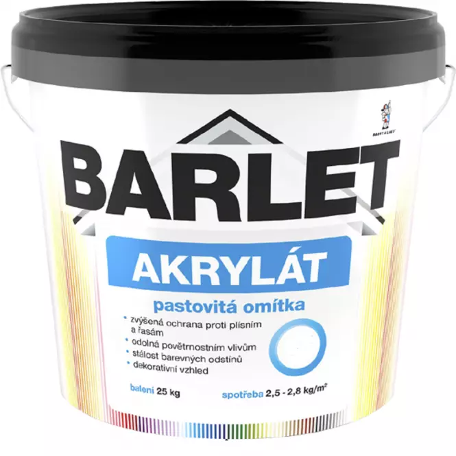 Barlet akrylát zrnitá omítka 1,5mm 25kg 7722