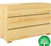 Dřevěná komoda dřevěná borovice 3S Skandica vestre přírodní