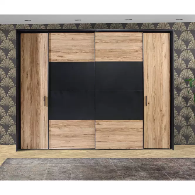 Skříň Nemezy Dqls82411 dub catania/černý 