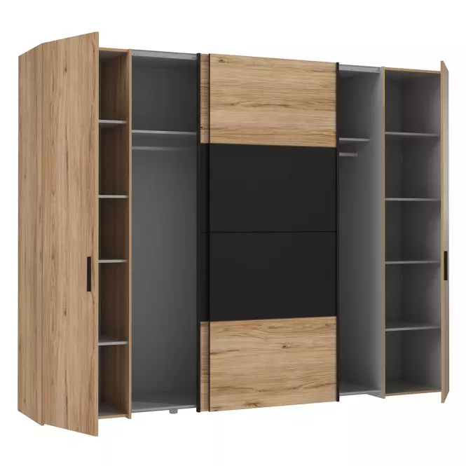 Skříň Nemezy Dqls82411 dub catania/černý 