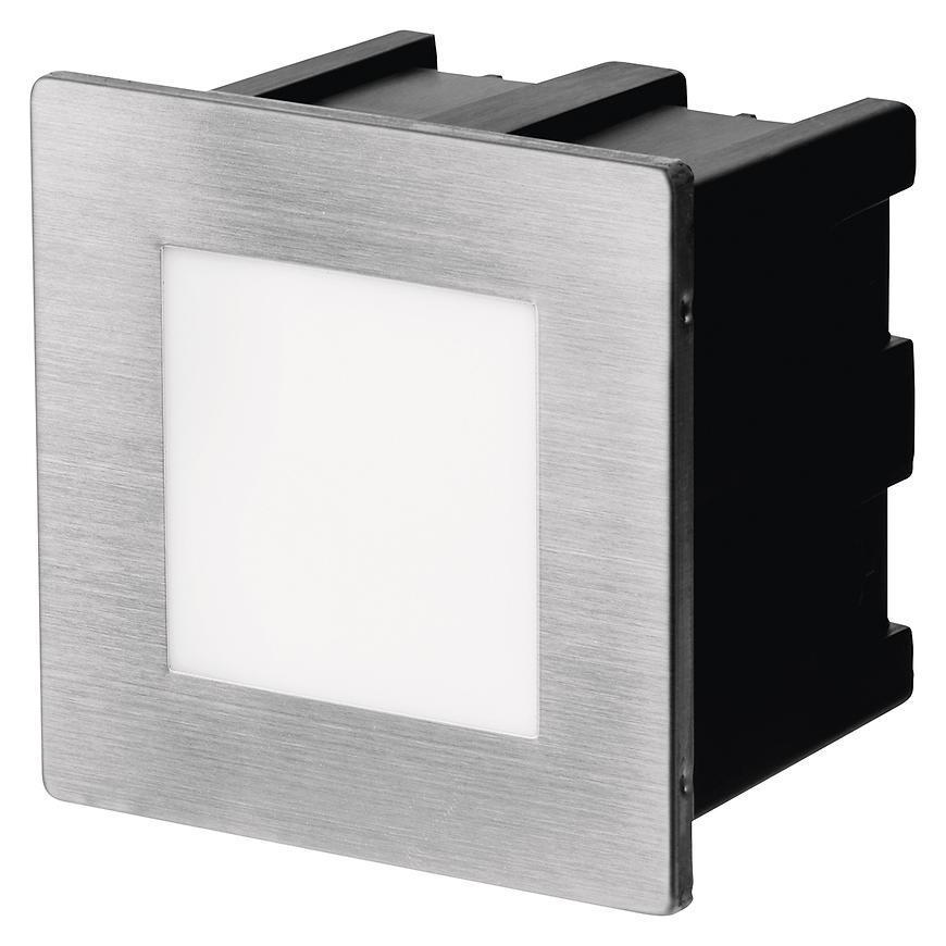 Levně LED orientační svítidlo AMAL vestavné, 8 x 8 cm, 1,5 W, teplá bílá, IP65
