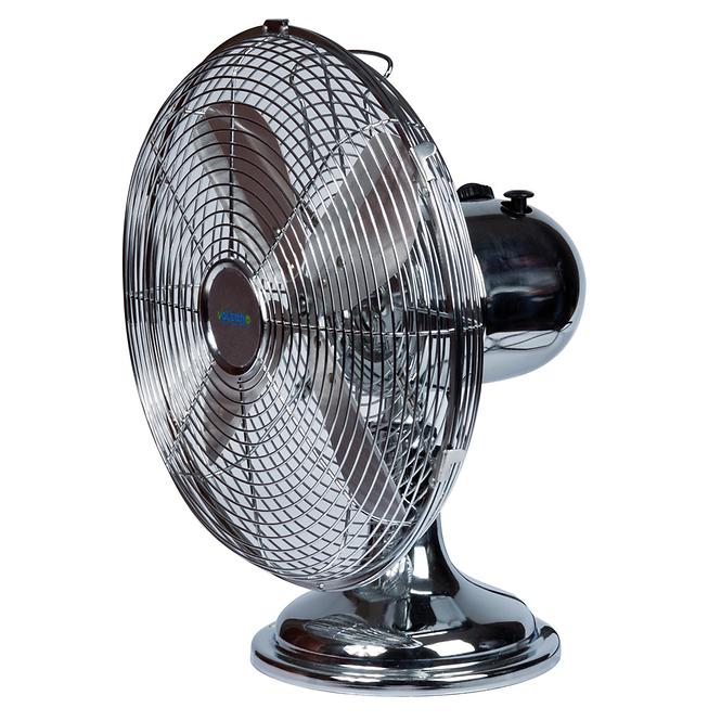 Stolní ventilátor kov 9,5” VO0023 Chrom