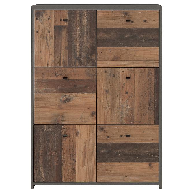 Komoda BEST CHEST old wood vin/beton,3