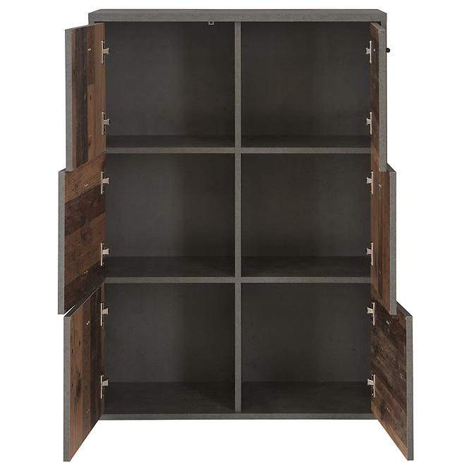 Komoda BEST CHEST old wood vin/beton,5