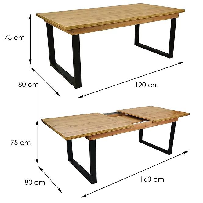 Stůl ST-10 120x80+40 wotan