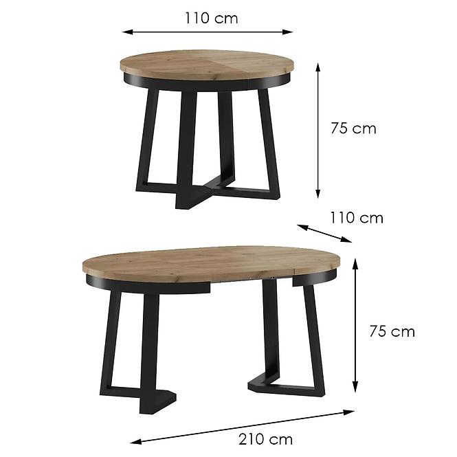 Stůl ST-17 110+2x50 wotan
