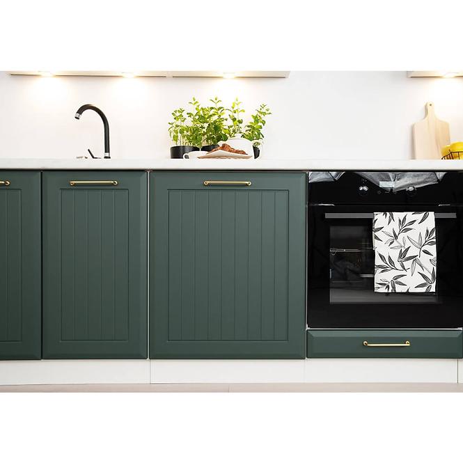Kuchyňská Skříňka Irma W60/68 Slim Pl S černou digestoří zelená
