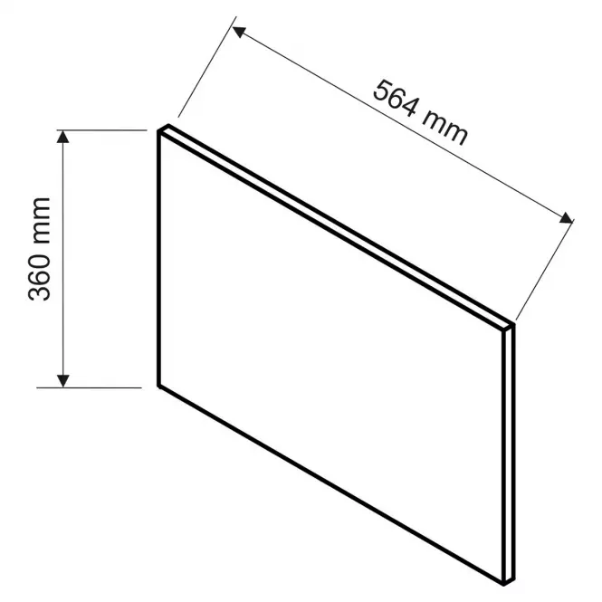 Boční Panel Irma 360x564 zelená mat,2