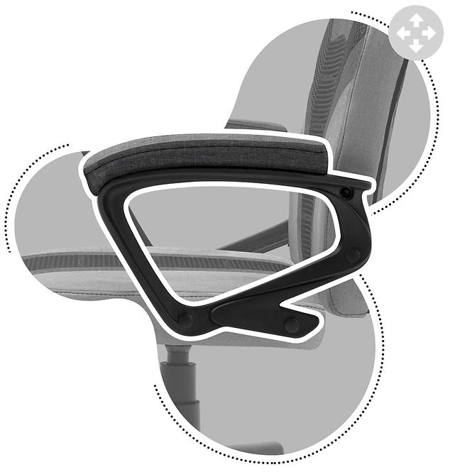 Herní Otaceci Židle Huzaro Ranger 1.0 šedá mesh
