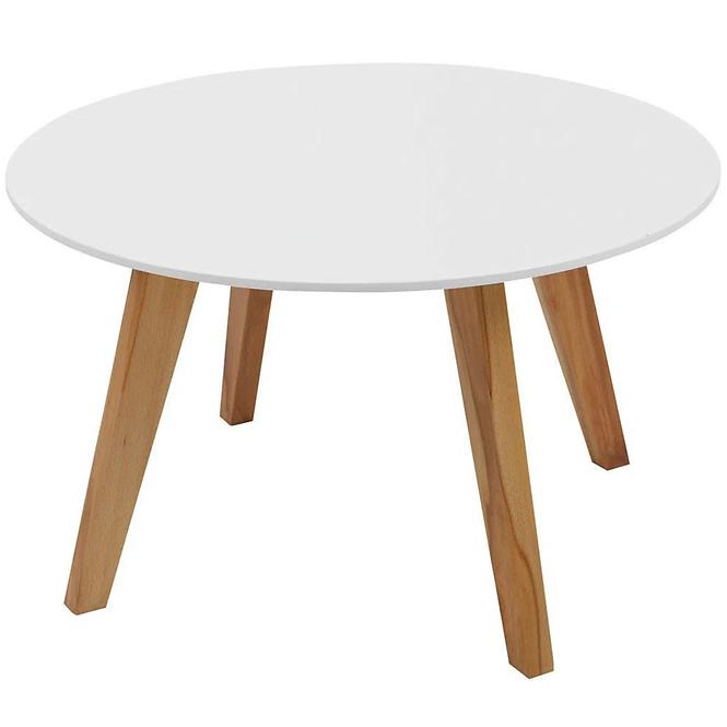 Konferenčni Stolek Frida D64X38 bílá/přírodní,3