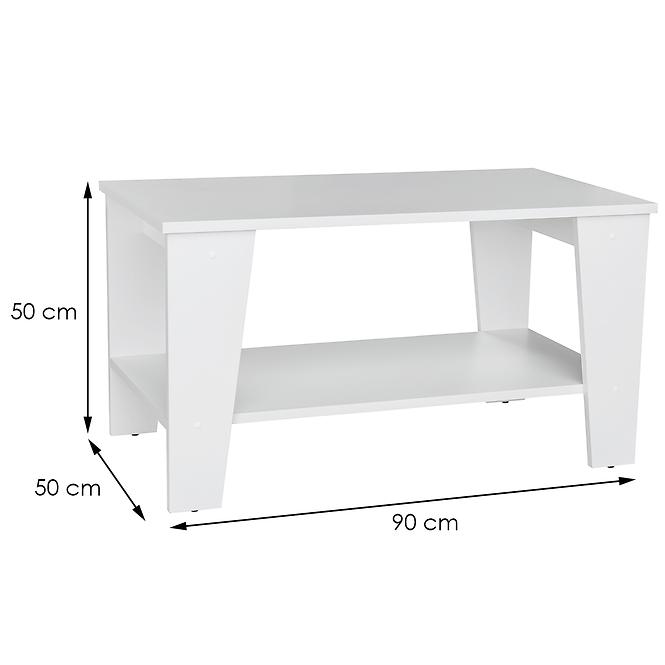 Konferenční stolek Pati 90x50 bílá