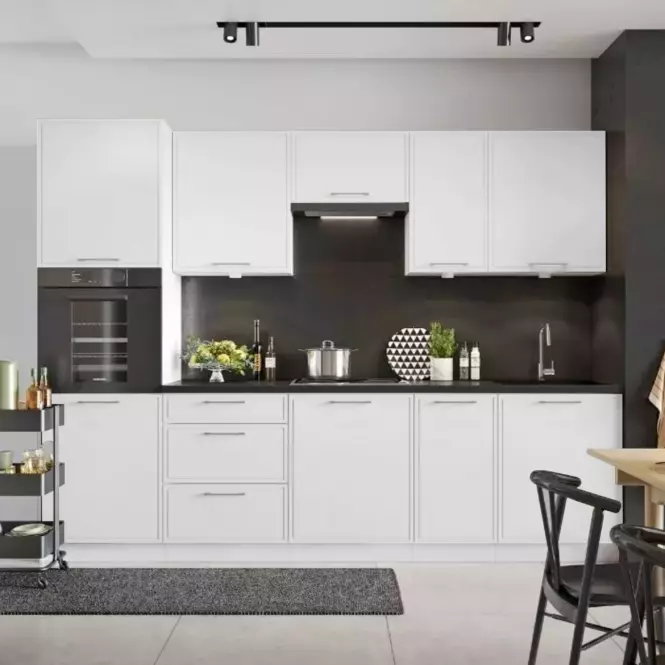 Kuchyňská skříňka Emily d40sł 2133 pl 2fr bílý puntík mat,8